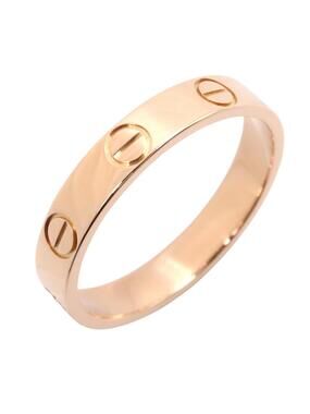 Cartier Mini Love Ring 18Kpg Pink Rose #295824C13B